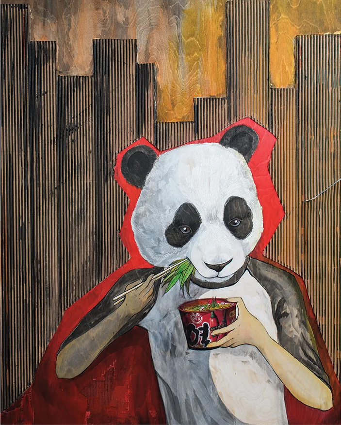 Œuvre de la série Zoo urbain · Référence MHP-ZOO-03
