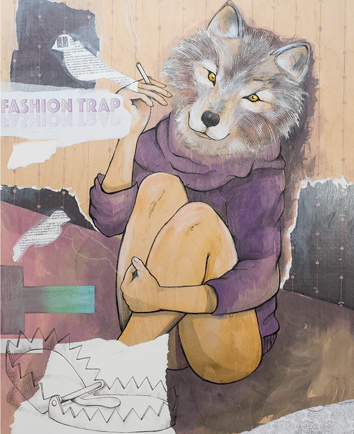 Œuvre de la série Zoo urbain · Référence MHP-ZOO-07
